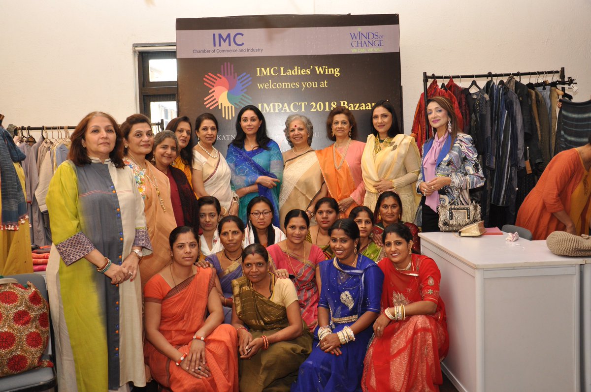 IMCLadiesWing's tweet photo. On 17th March, 2018, IMC Ladies' Wing had conceptualized and hosted the IMPACT Bazaar 2018 to honour the Women Artisans from the rural parts of India. 3/3
#IMCLadiesWing #ImpactBazaar #WomenArtisans #WeavesOfIndia #TextilesOfIndia #WomenDesigners #TraditionalArt #IndianArt https://t.co/JNnYQi1qB6