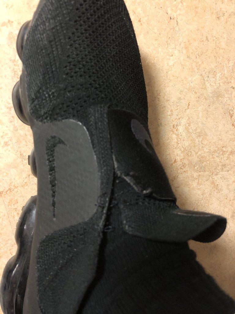 jwp15's tweet photo. @Nike new vapormax ripping after first month https://t.co/09CDCBTZvh