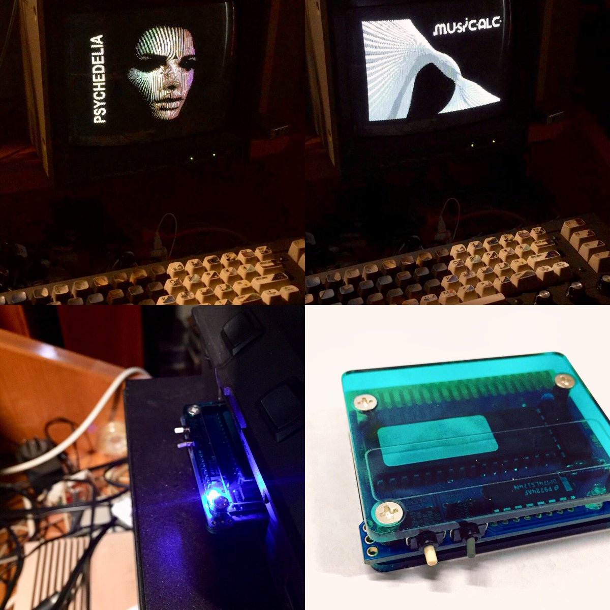 datad00r's tweet photo. After an eternity I finally have a dual boot mini Commodore64 cart with Musicalc and Psychedelia! (Personal use and thanks to DDI) #musicalc #psychedelia #commodore64 @llamasoft_ox https://t.co/H5lB85P10i