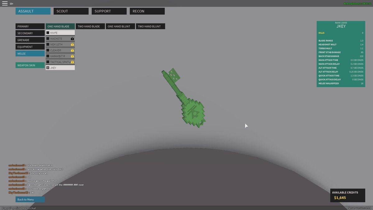 AyooSky's tweet image. Well it took a while, But i got it and now its time to go fight some zombies! Shoutout to @carlosiscool_c For Helping Me Out! :) #ReadyPlayerOne #Roblox #jadekey