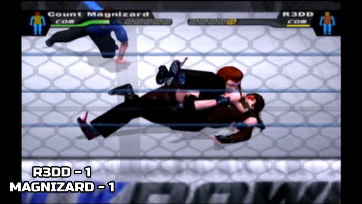 GCAWRESTLING2K's tweet photo. What a brutal Three Realms Of Hell match it was between @r3dd210 & the mysterious #CountMagnizard last night! The two would battle in three different realms with the stakes raised high! #R3DD managed to win 2-1 against the Count! #GCAUltimateClimb #Entertainment #YouTube #Gaming https://t.co/JRHEfKntH4