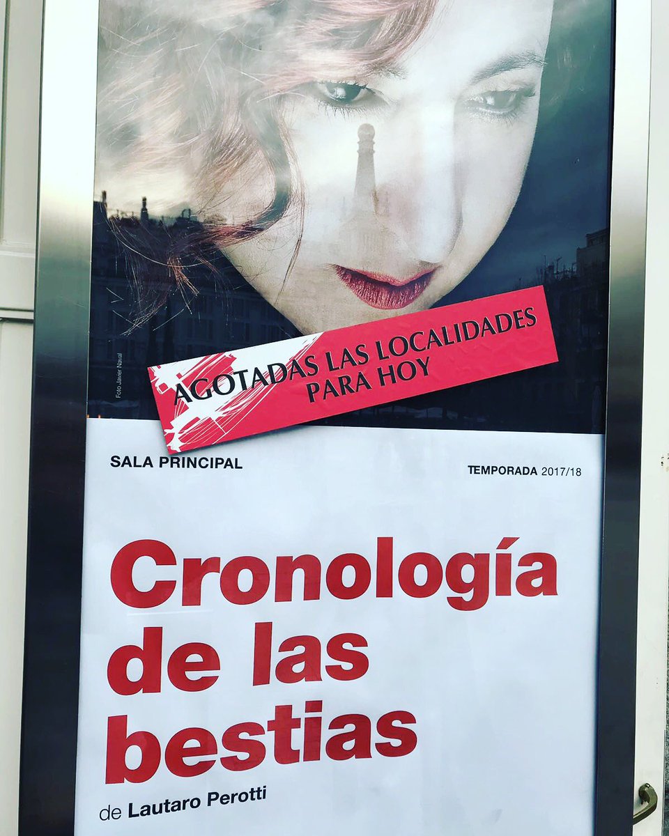 lautaroperotti's tweet photo. #CronologiaDeLasBestias #Madrid @TeatroEspanol https://t.co/jRu3VAQV8E