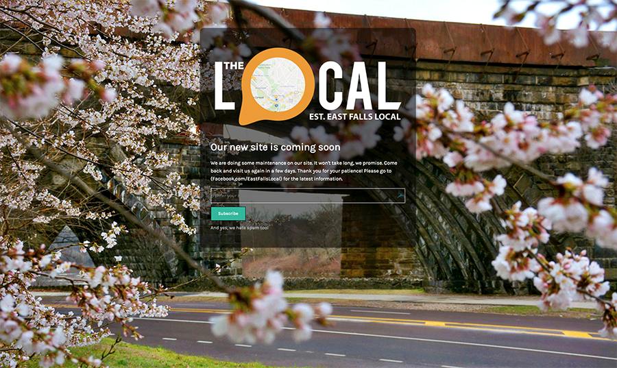 EastFallsLocal's tweet photo. Lookin' gooood, Ted!! Can't wait to launch soon! RT @TBSDesigns_TedH: New #Web #Design from #TBSDesigns! #EastFallsLocal Splash - https://t.co/Kv6faGtiLi  #Build #TBSDesigns (@EastFallsLocal) https://t.co/SKwfD0OQBw