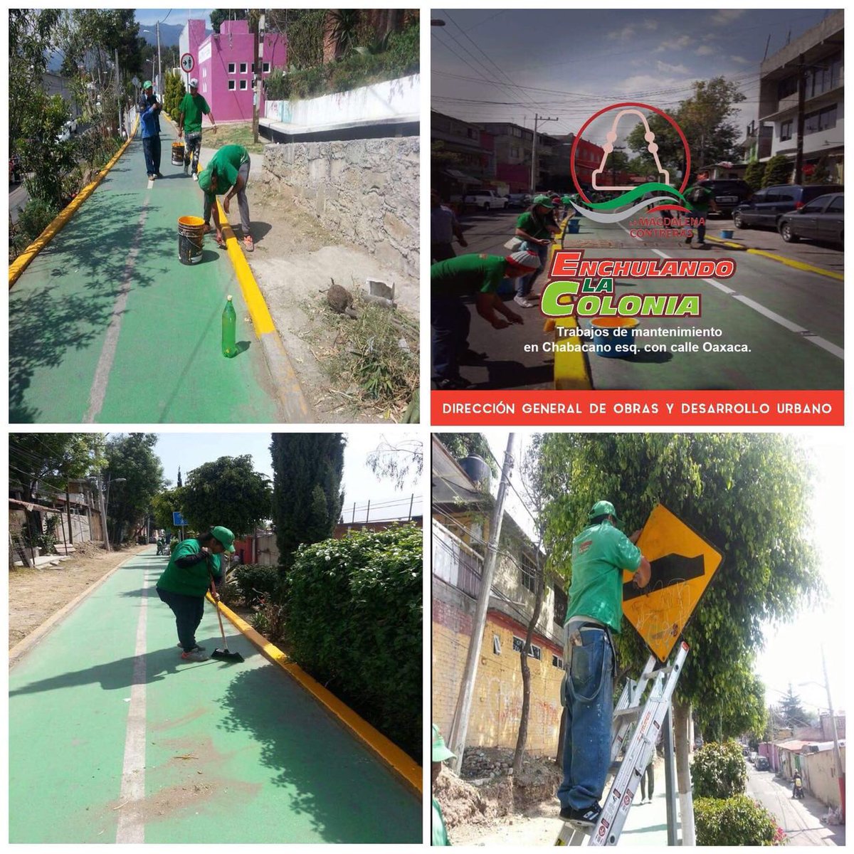 Fer_MercadoG's tweet photo. #FelizDomingo Seguimos con la intervención del programa #EnchulandoTuCiclopista donde personal de @Sus_MContreras @PC_MContreras @TeT_MContreras @Cul_MContreras @SSP_MContreras apoyo con diversas acciones en diferentes tramos de la Ciclopista #LaNuevaFormadeGobernar https://t.co/W5Ue8x0PqX