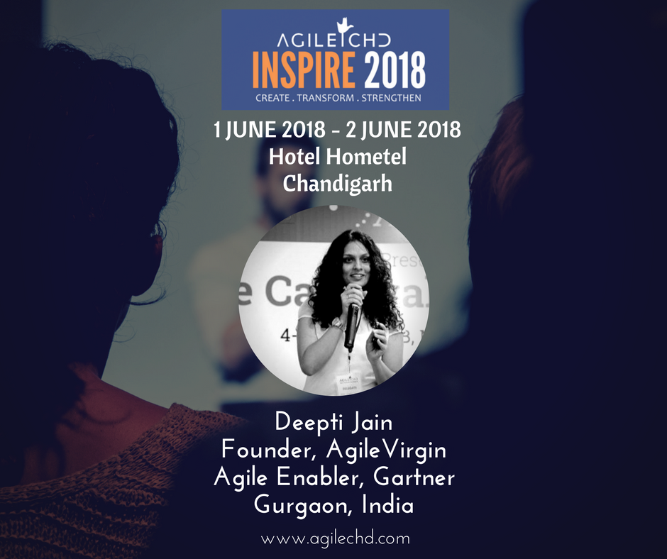 agilechd's tweet image. @agilechd is pleased to inform @agilevirgin will be speaking at #INSPIRE2018. Deepti is an Agile practitioner, experienced in creating, leading, and managing Agile team in distributed setup. 
#AgileTransformation #agileevent18 #Scrum #productmanagement