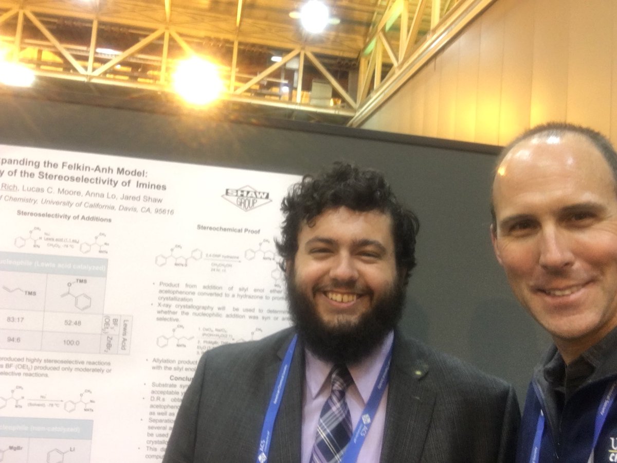 Hanging with one of my former #nsfreu students Barry Rich @ACSNOLA , who is headed to @UCIChemistry !!