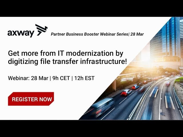 soa92600's tweet image. Your customers are #modernizing their #IT, refreshing file transfer infrastructure is now mandatory! Join our next #partner #webinar on 28Mar with @jcbroadcast to find out how. bit.ly/2DEclle