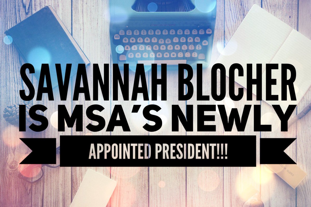 LMHSMSA's tweet photo. Congrats Savannah!!! @_savannahb4 ๐๐๐๐ #msapresident https://t.co/KEUYoofa58