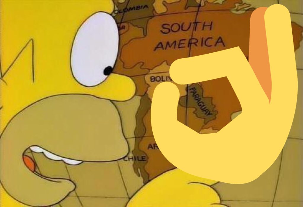 RaqueEstig's tweet photo. Vengan a Paraguay 🇵🇾 Homero te prometo que no te multarán tanto como esa vez en New York 😂 #SimpsonMillas https://t.co/NP4xck5xwV