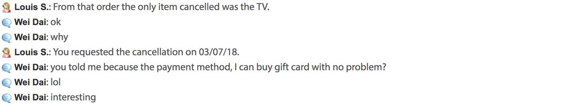 daiwei1992's tweet photo. @Walmart @walmarthelp   nice marketing, sell TV+giftcard bundle and canceled the TV, only charge for the gift card. Customer service is really helpful. The Biggest Supper market. https://t.co/0sNrUrpxyK