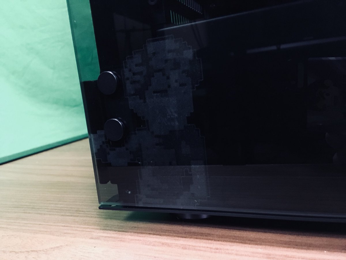 MANvsGAME's tweet photo. ORIGIN CRATE DEFEATED! 

Thank you everyone who stopped by for the unboxing stream and thank you @ORIGINPC for creating such a badass custom rig for me! Check that awesome pixel art etched into the glass! https://t.co/EF4RzQesga