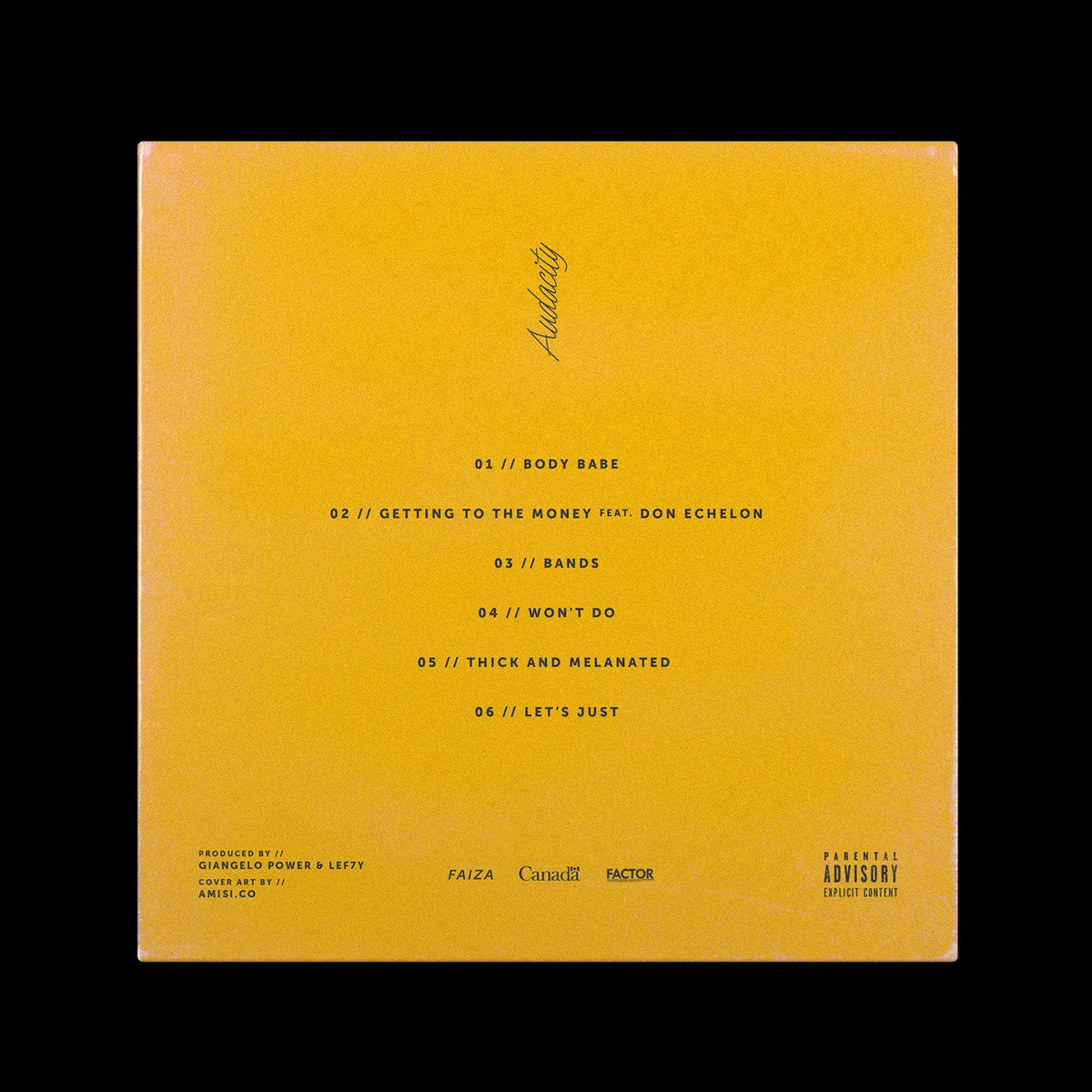 blckgrlnxtdr's tweet photo. Audacity EP is out on all Streaming platforms. Go peep that and perhaps tell a friend 💛 https://t.co/L0kndN3Ew1