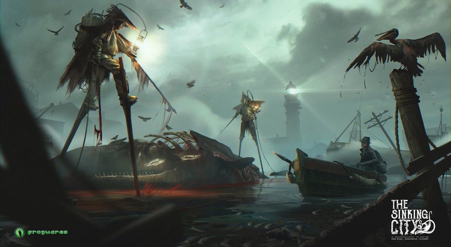 AUTOMATONJapan's tweet photo. 【ニュース】クトゥルフ神話の影響受けるオープンワールドADV『The Sinking City』日本語対応で年内発売へ。狂気に蝕まれた沈みゆく街の謎を追う
https://t.co/ICgfDYKQt7 https://t.co/xMshfinCEl