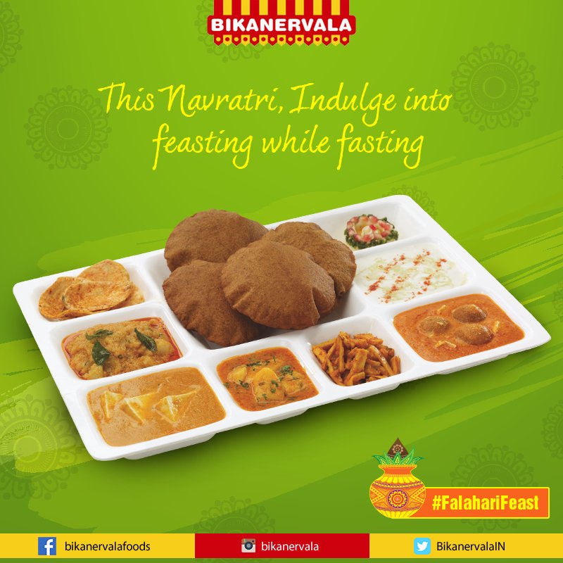 BikanervalaIN's tweet photo. Embrace the joy of the #Navratri and savor divine festive treats with our special #NavratriMenu. Drop by your nearest #Bikanervala &amp; relish on the delicious spread of #Falahar. Know more here: https://t.co/wqQg6aWSWe https://t.co/xtSWjxHhAO