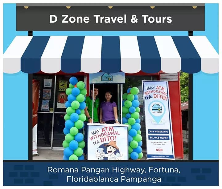 i2imatmph's tweet photo. Available na ang EASYDEBIT microATM sa D-Zone Travel & Tours! Mas pinadali at pinabilis na ang pagwiwithdraw! Safe, easy and convenient. See you there! :D
#EasyDebit #MakingLifeEasier https://t.co/imKyvCNg5e