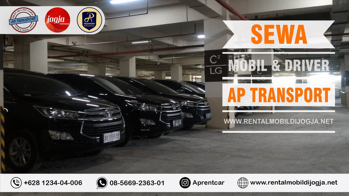 ap_rentcar's tweet image. Selamat Siang

Kami AP TRANSPORT JOGJA
Menyediakan sewa mobil + driver untuk perjalanan :
- Pribadi
- Kantor/ Instansi
- Organisasi
- Event Organizer
- Tour
- Drop off in Hotel/ Homestay
- Drop off out Bandara/ Stasiun
- Etc

rentalmobildijogja.net