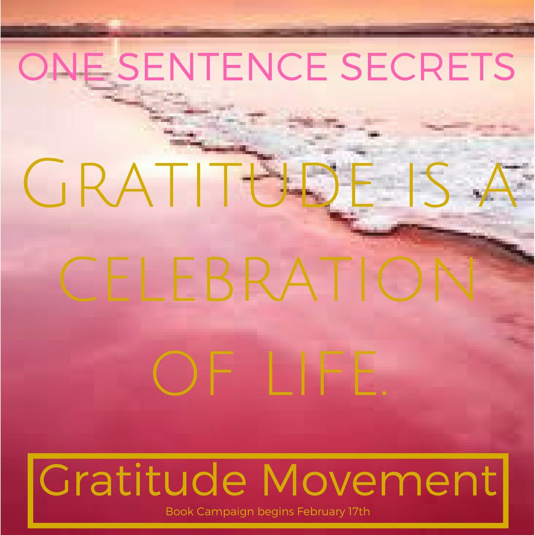 MarilynSmithMTH's tweet image. "Gratitude is a celebration of life." #onesentencesecrets #greatfull #gr8ful4 #gratitudemovement