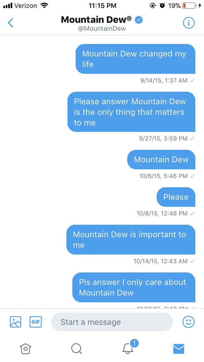 robbywgucci's tweet photo. I’ve been DMing Mountain Dew for 3 years and haven’t got an answer. https://t.co/dUwTV2Xy32