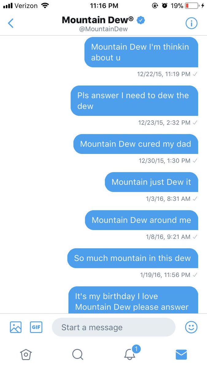 robbywgucci's tweet photo. I’ve been DMing Mountain Dew for 3 years and haven’t got an answer. https://t.co/dUwTV2Xy32