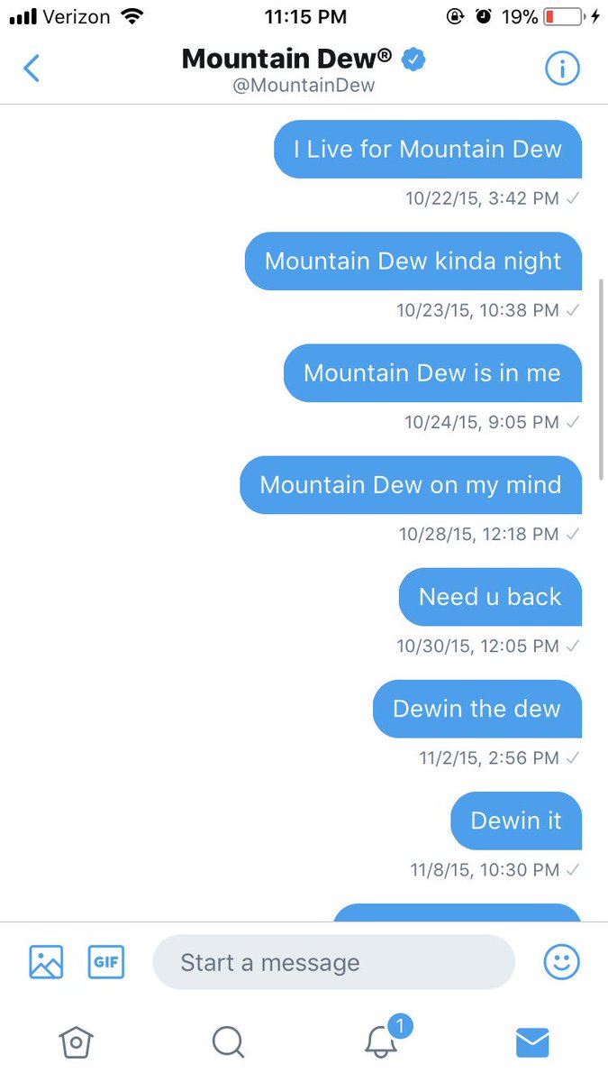 robbywgucci's tweet photo. I’ve been DMing Mountain Dew for 3 years and haven’t got an answer. https://t.co/dUwTV2Xy32