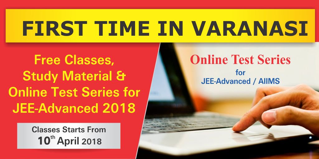 l1Coaching1's tweet photo. First time in Varanasi 
Online Test Series for JEE-Advanced/NEET/AIIMS. https://t.co/wHgGuGjVGh