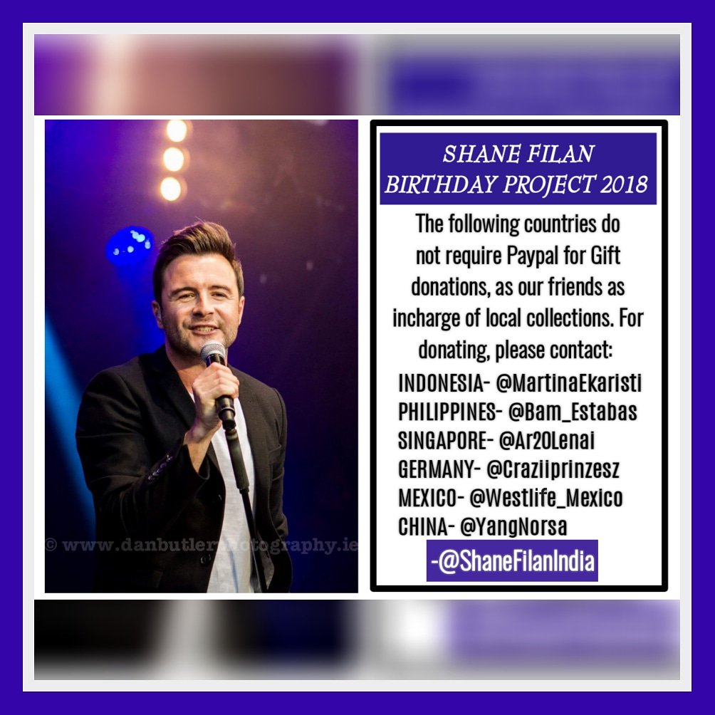 ShaneFilanIndia's tweet photo. #SHANEFILANBIRTHDAYPROJECT
DEADLINE : 31st March, 2018.
โ ๏ธATTENTION INDONESIA, PHILIPPINES, MEXICO, CHINA, SINGAPORE and GERMANY:
You do not require paypal for donations. Kindly contact twitter accounts mentioned below for local bank transfers!๐
RT!โโโ https://t.co/fwSlFJstgn