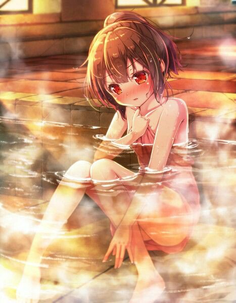 Nada mejor que un baño en aguas termales..mientras esperas actividad en tu cuenta ✖‿✖