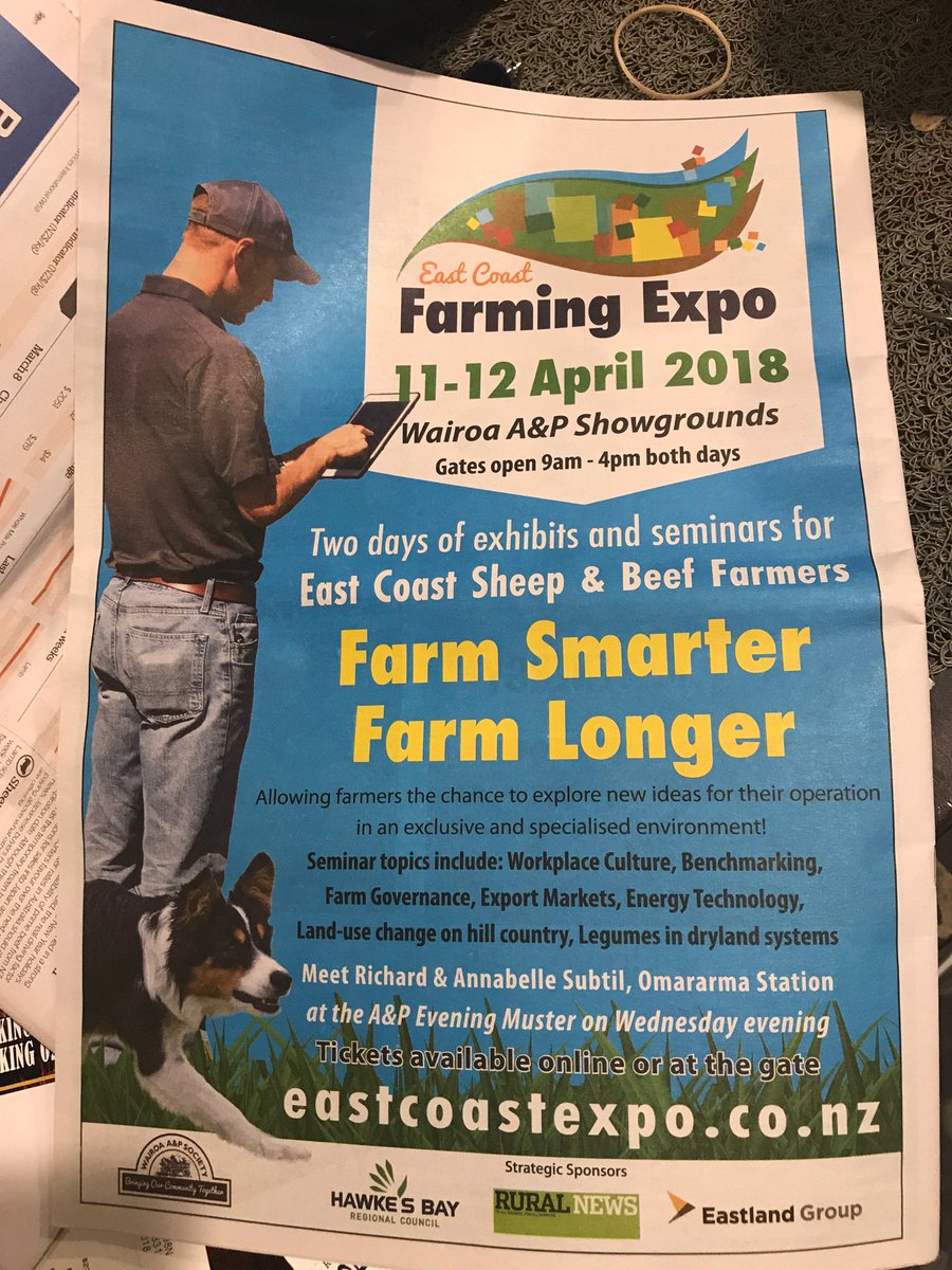 WairoaDave's tweet photo. It’s not just a “day off your farm”-it’s a day “on your business”. Got your day sorted?  See you there! https://t.co/qXDFK1gifQ