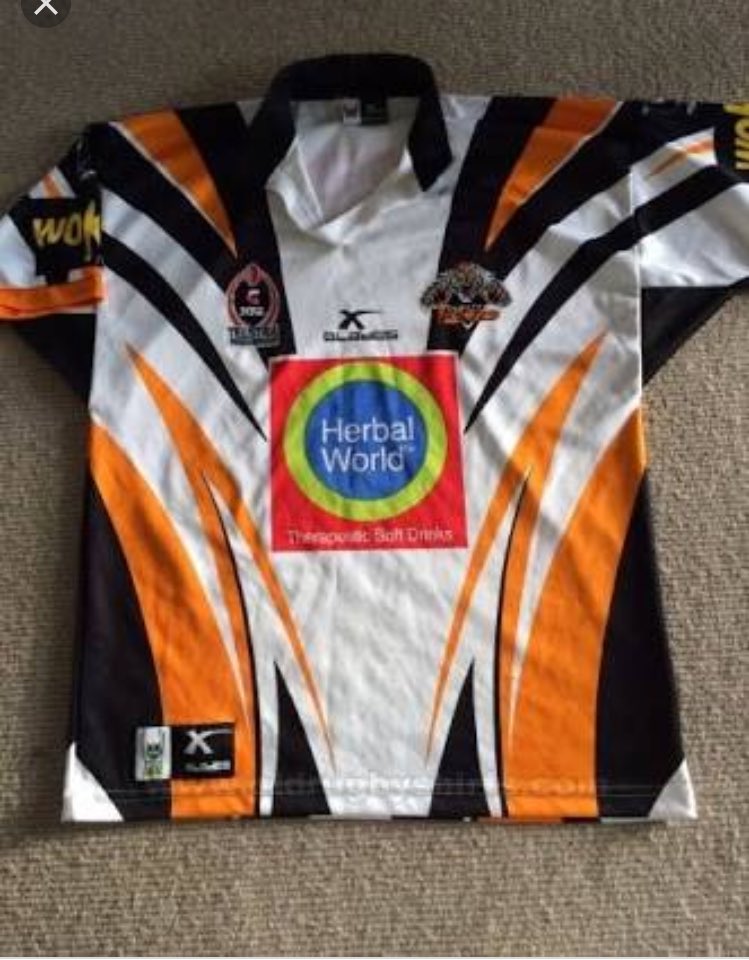 wests tigers jersey history