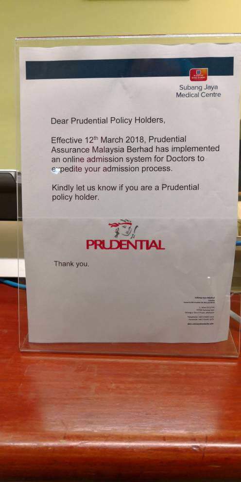 rjhariz's tweet image. 👍 to SJMC who put up a clear sign for our policyholders informing the new process! This means the shorter turnaround time for patients admitting or discharging. In fact, across all our panel hospitals.
 #Enhancement #FasterProcess