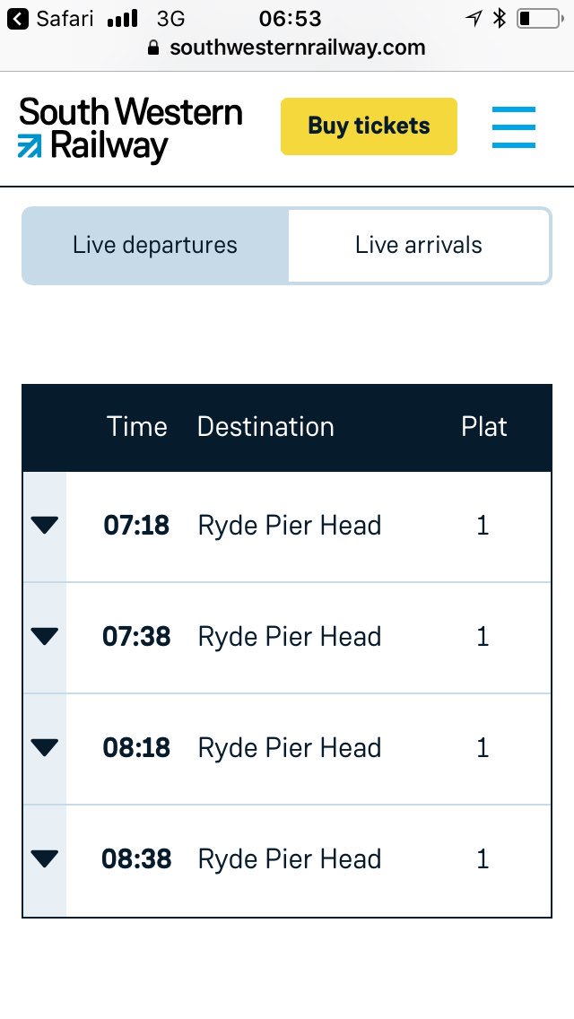 kathiow's tweet photo. @SW_Help live departures on swr and national rail showing island line running which it’s not. Tickets valid on routes 2&amp;3. No service from Esplanade to pier head. https://t.co/XxlNh21ryf