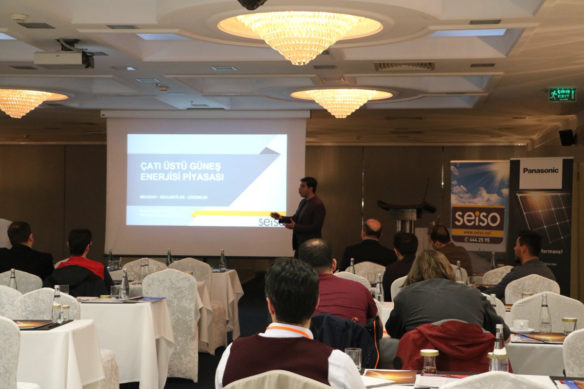 seisoenergy's tweet photo. Seiso-Panasonic iş birliği ile 16 Mart Cuma günü Ankara Metropolitan Hotel'de düzenlenen seminerimiz, Medaş Yenilenebilir Enerji ve Tesis Kabul Müdürü İlkay Yüksel ve Panasonic Solar Avrupa Genel Müdürü'nün katılımı ile gerçekleşti.
Tüm katılımcılarımıza teşekkür ederiz. https://t.co/hptCa5NiX9