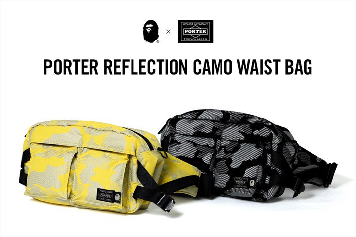 Fullress En Twitter A Bathing Ape Porter コラボ最新作が3 24発売 Reflection Camo を落とし込んだウェストバッグ Porter Reflection Camo Waist Bag がリリース ア ベイシング エイプ ポーター T Co Qktbfhp4ys T Co Hj05ysvrup