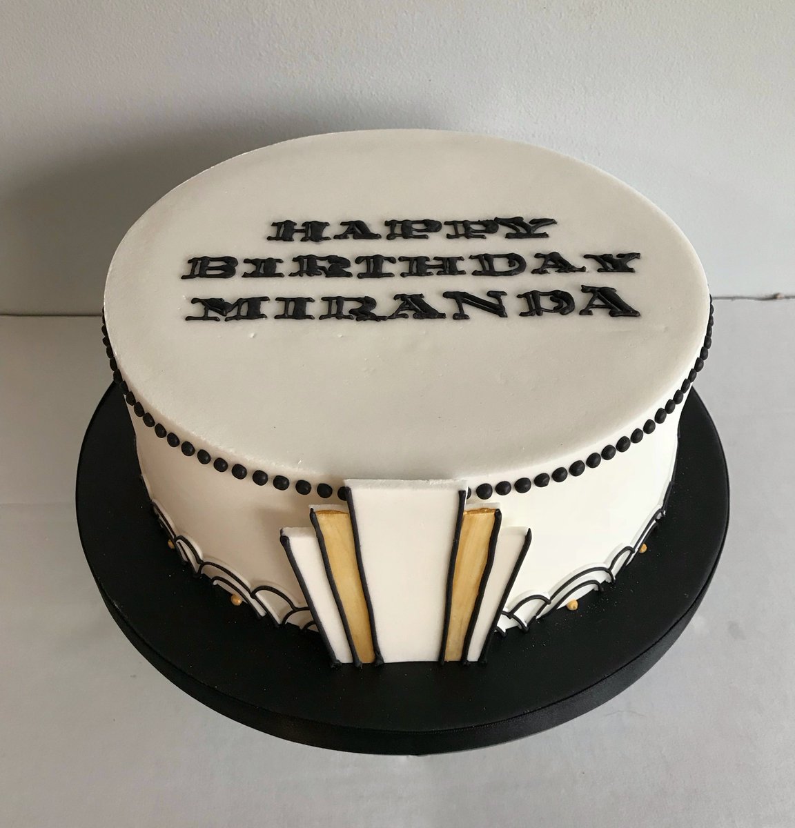 For the art deco fans out there, the #vintage fans too - we have just made this birthday #cake for a lucky lady.