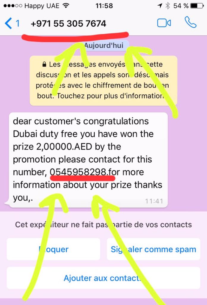 AthenaOUM's tweet photo. Hello @dutweets ! You should block these 2 numbers - image attached- Also, check out @dubaidutyfree1 @DubaiDutyFree #fraude https://t.co/mbfCw9CliA
