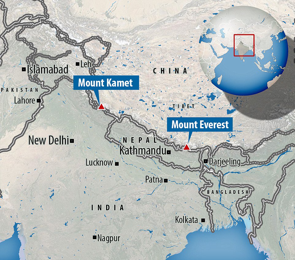 From the history of Mt Kamet When a small team of explorers reached the  7,756 m summit of Kamet in the #Himalayas on June 21, 1931, they achieved  something which had never, image size:962x849