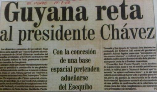 AntroCanal's tweet photo. #UnDiaComoHoy #19Mar 2000 Hugo Chávez, en su “Aló Presidente” expresó la oposición del Gobierno a instalación de Plataforma de Lanzamiento de Cohetes en el Esequibo: “el asunto lo estamos gestionando c/EE.UU pues no podemos aceptarlo, porque ese territorio está en reclamación.” https://t.co/ywRM2BqiO3