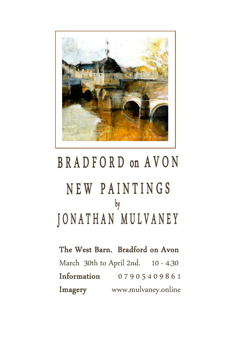 BoAPTrust's tweet photo. Exhibition of New Paintings Local Artist Jonathan Mulvaney
at the West Barn from March 30th to April 2nd.  Open from 10 to 4:30 https://t.co/7BRX1uM8Qj