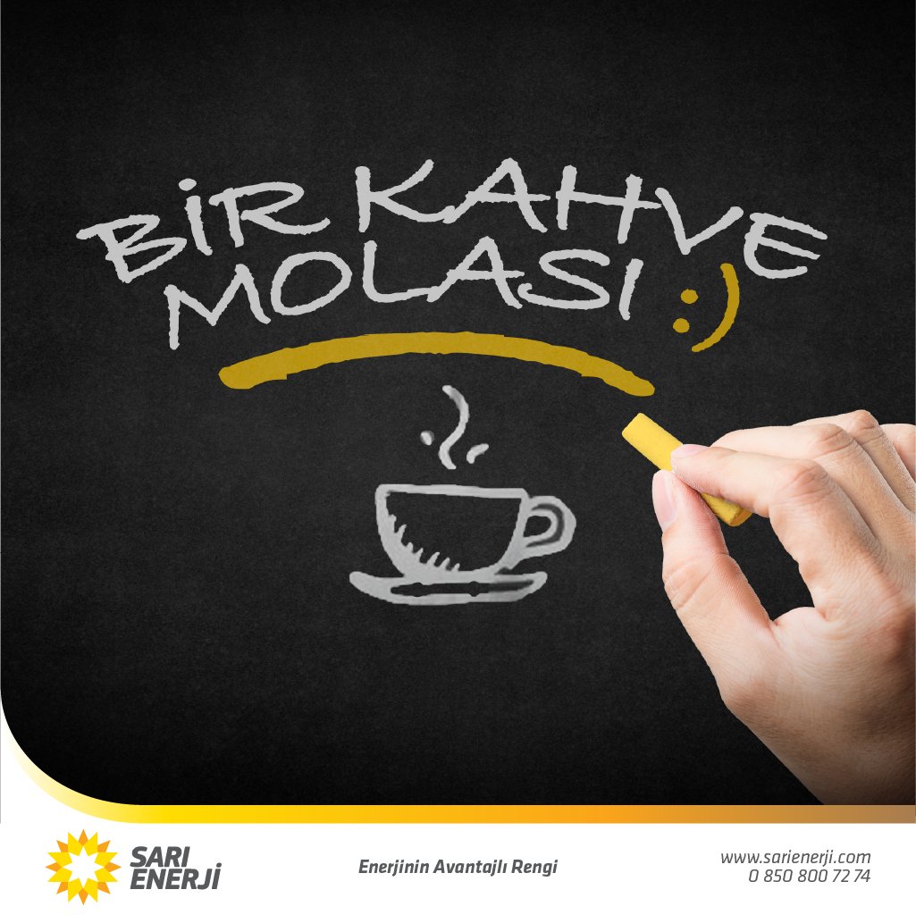 SariEnerji's tweet photo. Pazartesi’nin yoğunluğunu bir kenara bırak. Bir kahve al. Ve enerjini hep üst seviyede tut. ☕  #sarıenerji #sarı  #Pazartesi #enerji #sendrom #kahve #mola https://t.co/GUg2TI6wma