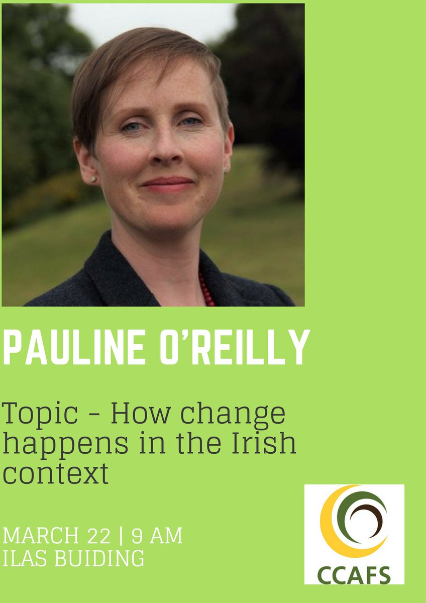 ccafssoc's tweet photo. Our final speaker for the @nuigalway Climate Congress 2018 will be giving us insight on how change happens in the Irish Context. Meet @paulinegalway from @greenparty_ie. Join us on 22nd of March https://t.co/b3wori1buU @NUIGSU #climatecongress2018 #climatechange #nuig#ccafssoc https://t.co/RbXYg8BcJu