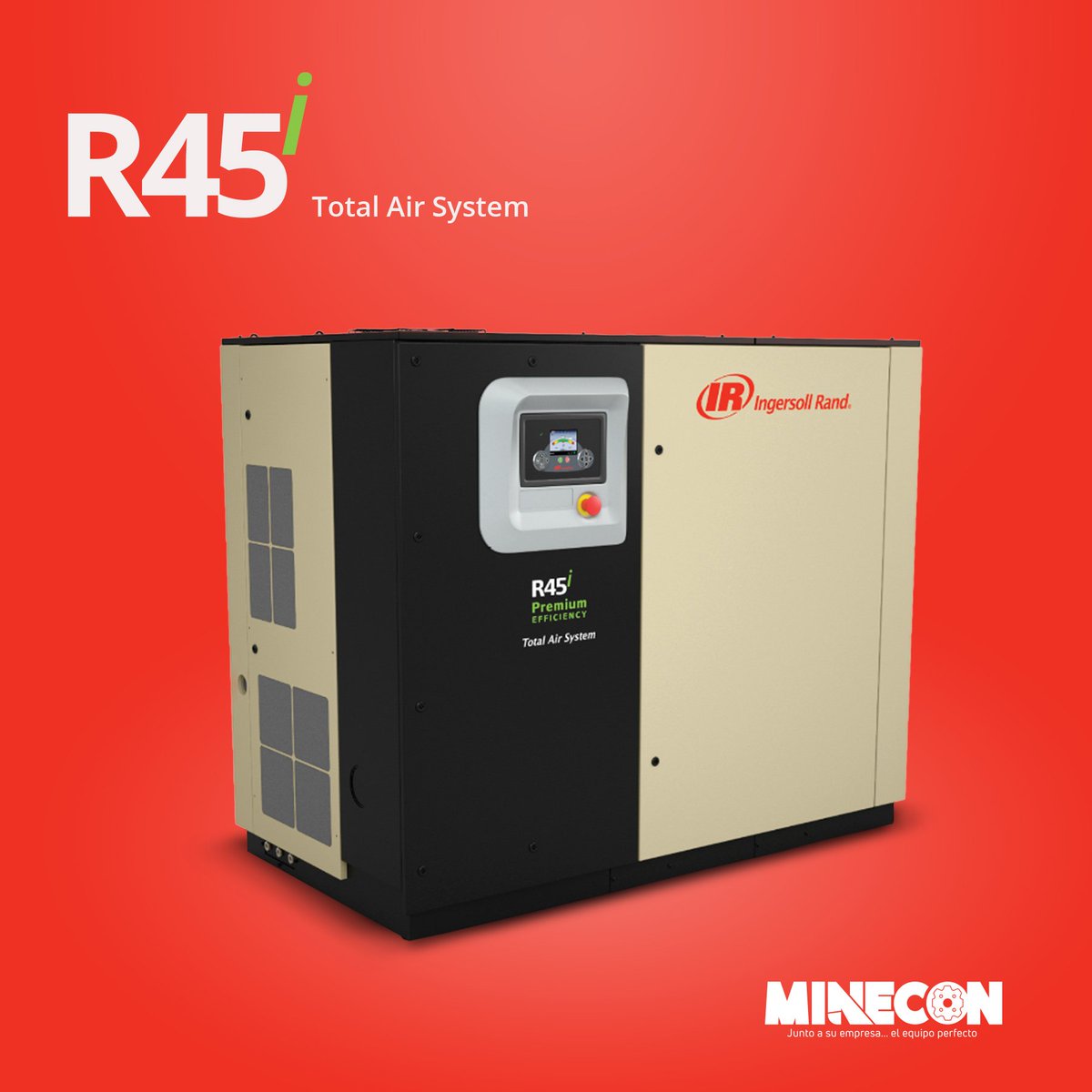 MINECONSA's tweet image. La serie R de @ingersollrand nos presenta sus compresores de tornillo rotativo lubricados ¡Tecnología avanzada y eficacia probada! #aircompressor #minecon_sa