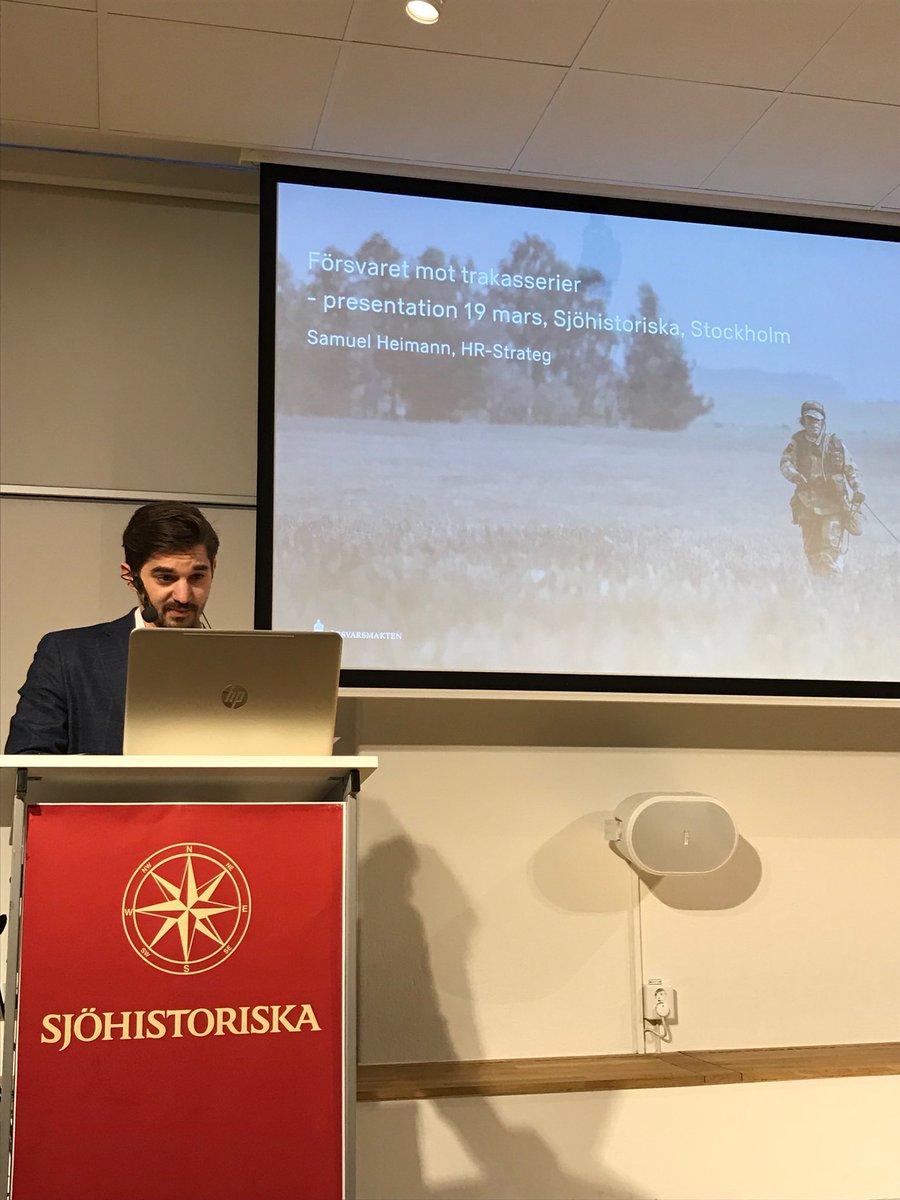 Samuel Heinann, HR strateg, Försvarsmakten, Sveriges näst största myndighet, har arbetat länge med jämställdhetsfrågor. 16% kvinnor i en mansdefinierad värld #genus #sjöfart #vågrätt #WISTA