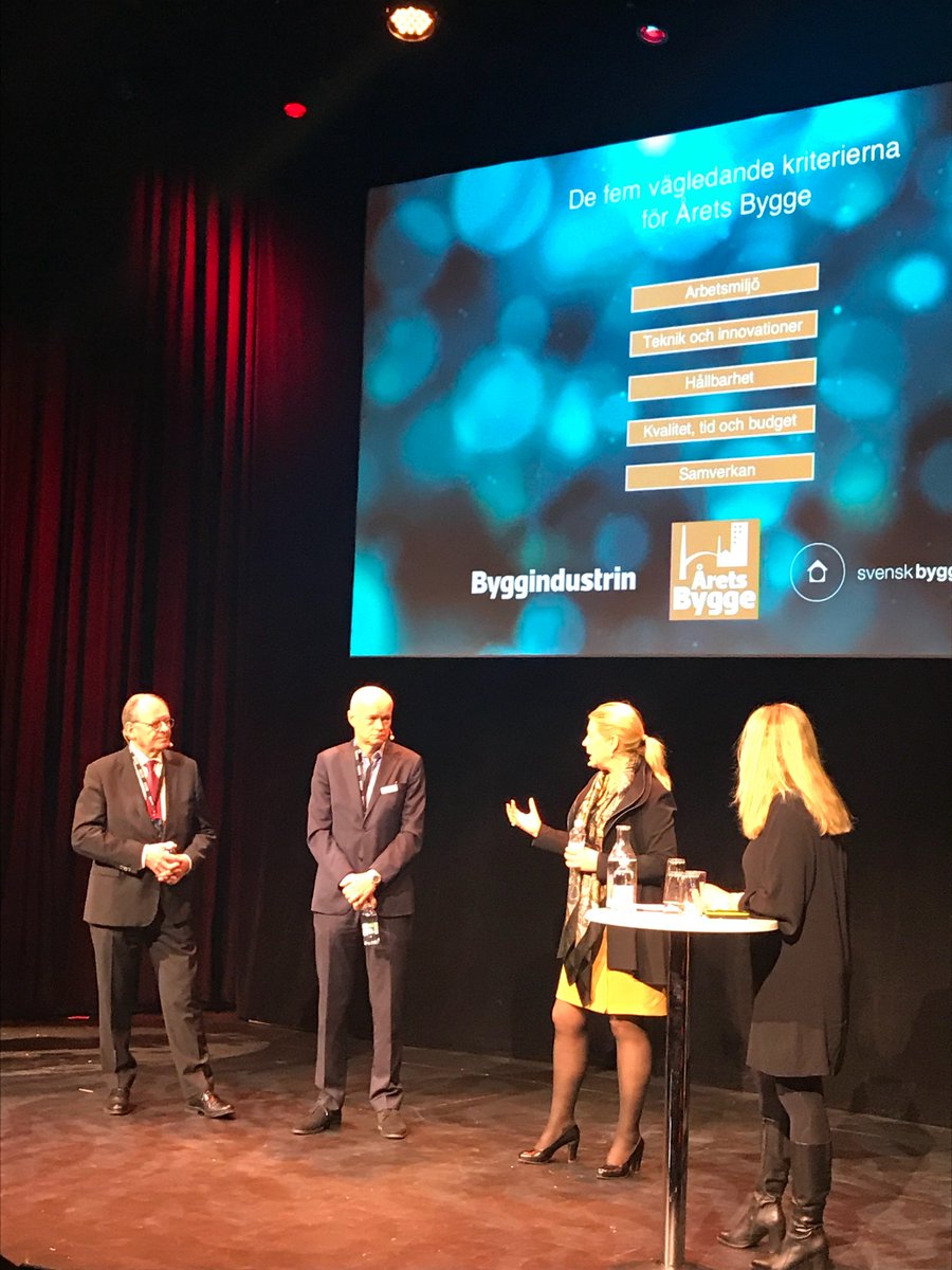 Fantastiskt: arbetsmiljö viktigast när #åretsbygge utses. Men den stora frågan: hur mäter man arbetsmiljö och hur säkerställer man att alla led i värdekedjan inkluderas? Med BuildSafe såklart! #sthlmtech #byggsäkert