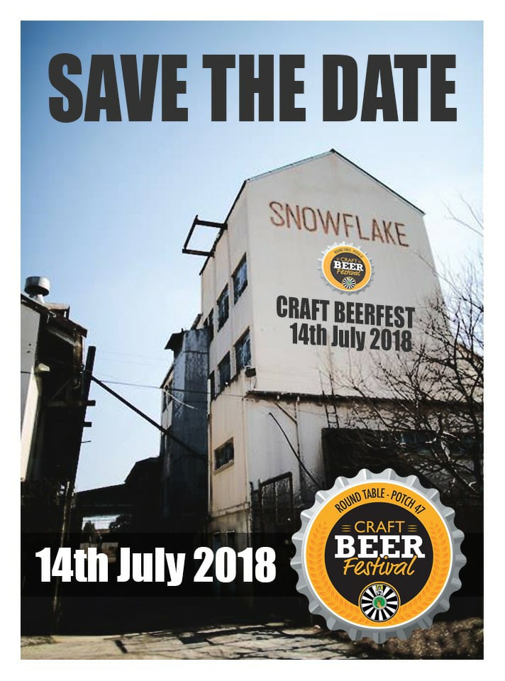 SAVE THE DATE! The <a href="/BeerFestPotch/">Craft Beer Potch</a> is back on the 14th July 2018 @PotchSnowflake