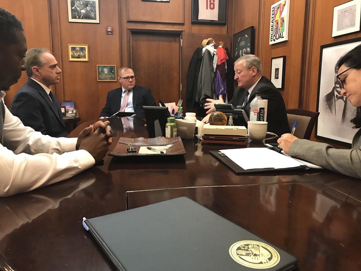 Good meeting with @PhillyMayor and his team this morning to discuss Veterans, homelessness, #SuicidePrevention and the opioid epidemic. We are working with mayors across the country to provide the best care possible to #Veterans.