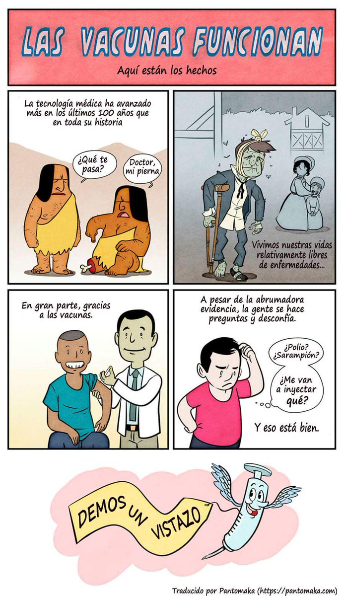 Ravena87's tweet photo. He encontrado una serie de ilustraciones muy interesante acerca del tema de las vacunas en la página de @Pantomakabcn . Abro hilillo. https://t.co/tDnPLKOhhl