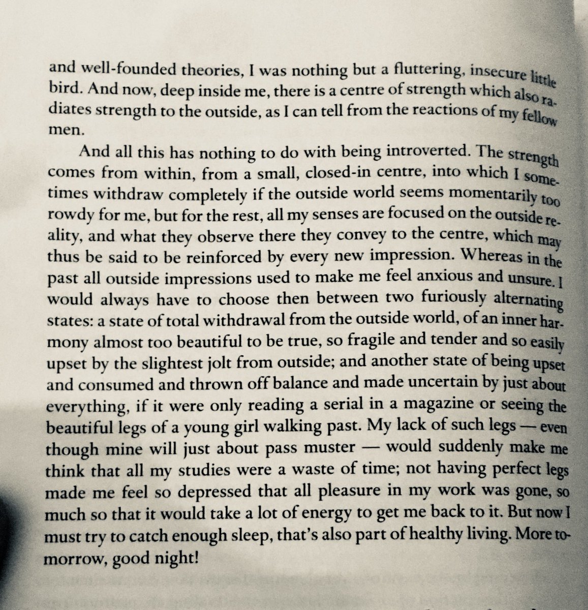 17/18 March 1941 [cont.]: If you practise something daily, then you will also feel daily that something is gradually taking shape.

My “centre” is growing firmer by the day.