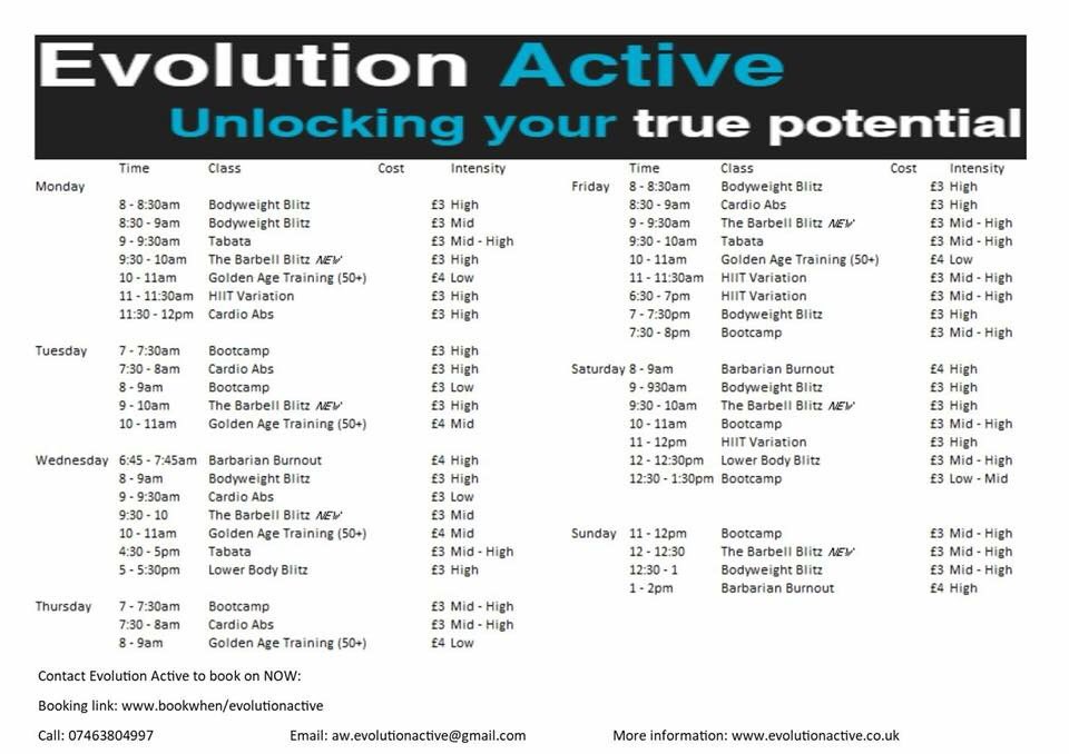 evolution_activ's tweet image. NEW CLASSES!! I know it’s been a wile but get a look at the new classes Evolution active offers! Cheep, fun and more importantly these classes are all personally made! Meaning everything can be adapted for any ability! Book on now! #ferryhill #fitness #classes