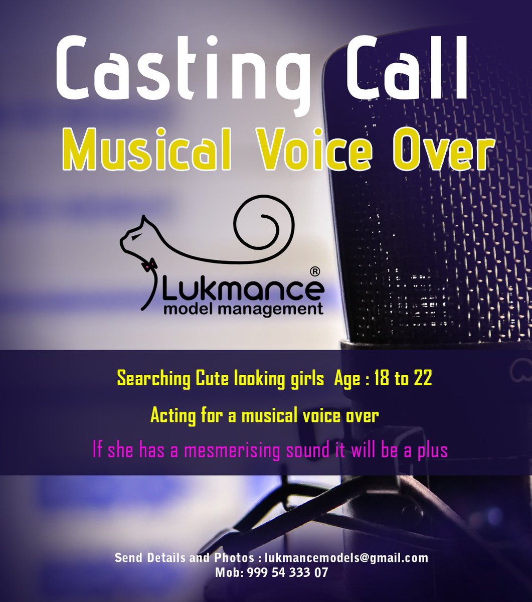 Lukmance_Models's tweet photo. #CastingCall For #CuteGirls #Audition #KeralaAudition #MalayalamAudition #AuditionforGirls #Talenthunt #ActingCastingcall #Castingcallskerala #Musicvideocasting #MusicAlbumcasting #lukmance #lukmancemodelmanagement #lukmancecasting #FashionGuru #MuhammedLukman @Lukmance_Models https://t.co/JUUvnTEIE2