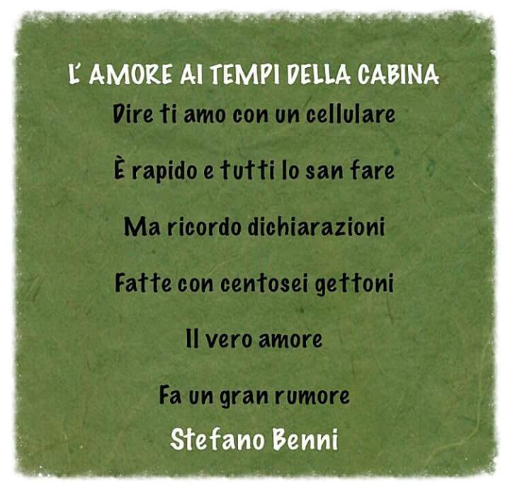 Il vero amore fa un gran rumore
#StefanoBenni

#19Marzo